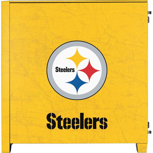 NFL Pittsburgh Steelers - Alternate Distressed Corsair 4000D Tempered Glass Mid-Tower ATX Case Skin