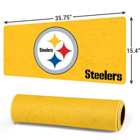 NFL Pittsburgh Steelers - Alternate Distressed Gaming Mouse Pad