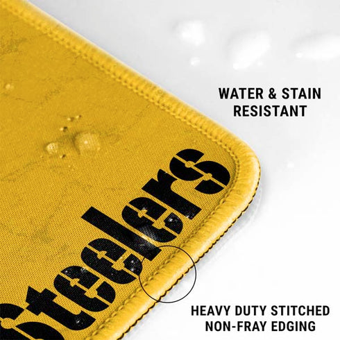 NFL Pittsburgh Steelers - Alternate Distressed Gaming Mouse Pad