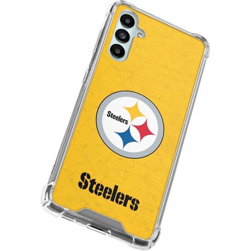 NFL Pittsburgh Steelers - Alternate Distressed Galaxy A15 5G Clear Case
