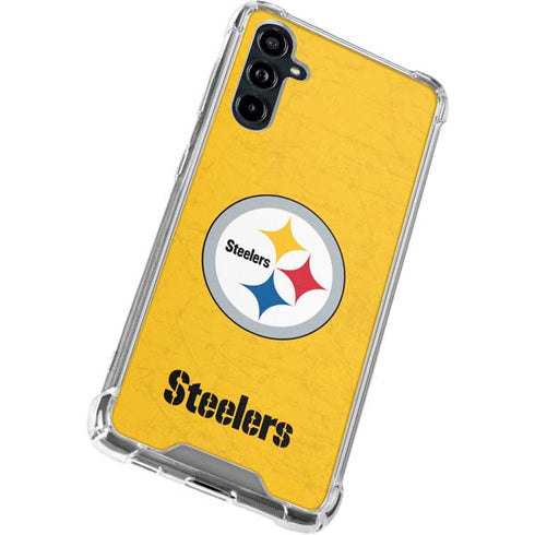 NFL Pittsburgh Steelers - Alternate Distressed Galaxy A54 5G Clear Case