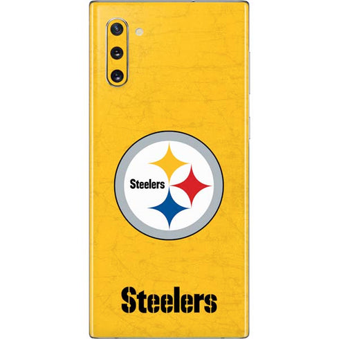NFL Pittsburgh Steelers - Alternate Distressed Galaxy Note 10 Skin
