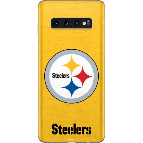 NFL Pittsburgh Steelers - Alternate Distressed Galaxy S10 Skin