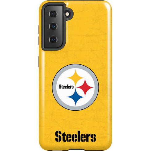 NFL Pittsburgh Steelers - Alternate Distressed Galaxy S21 5G Pro Case