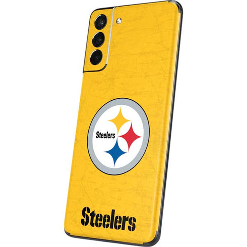 NFL Pittsburgh Steelers - Alternate Distressed Galaxy S21 5G Skin