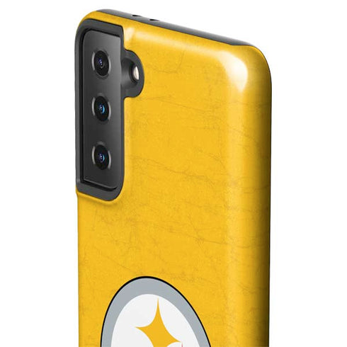 NFL Pittsburgh Steelers - Alternate Distressed Galaxy S21 FE Pro Case