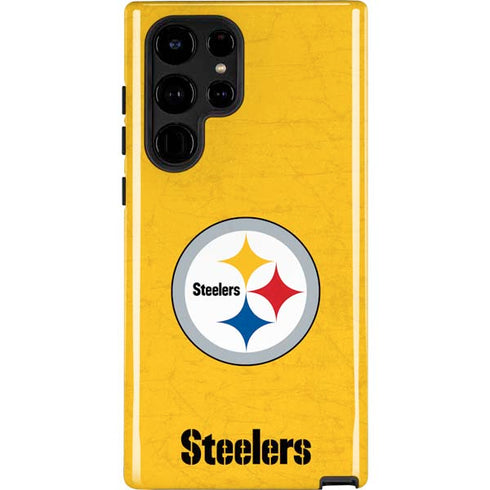 NFL Pittsburgh Steelers - Alternate Distressed Galaxy S22 Ultra Pro Case
