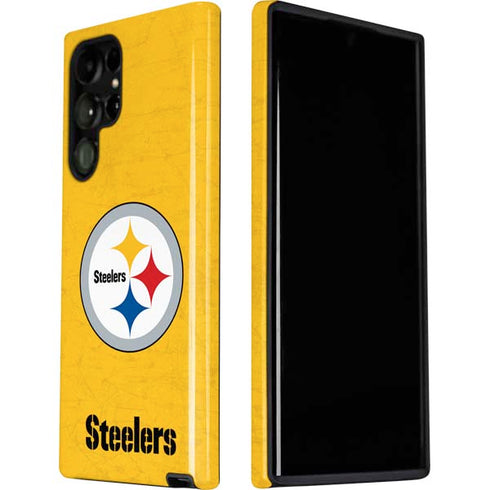 NFL Pittsburgh Steelers - Alternate Distressed Galaxy S22 Ultra Pro Case