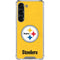 NFL Pittsburgh Steelers - Alternate Distressed Galaxy S23 Clear Case