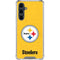 NFL Pittsburgh Steelers - Alternate Distressed Galaxy S23 FE Clear Case