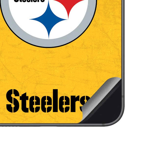NFL Pittsburgh Steelers - Alternate Distressed Galaxy S23 FE Skin