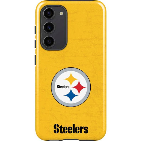 NFL Pittsburgh Steelers - Alternate Distressed Galaxy S23 Plus Pro Case