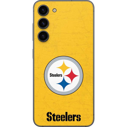 NFL Pittsburgh Steelers - Alternate Distressed Galaxy S23 Plus Skin