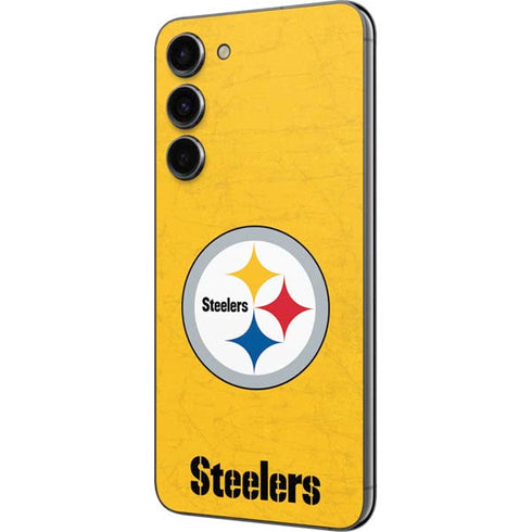 NFL Pittsburgh Steelers - Alternate Distressed Galaxy S23 Plus Skin