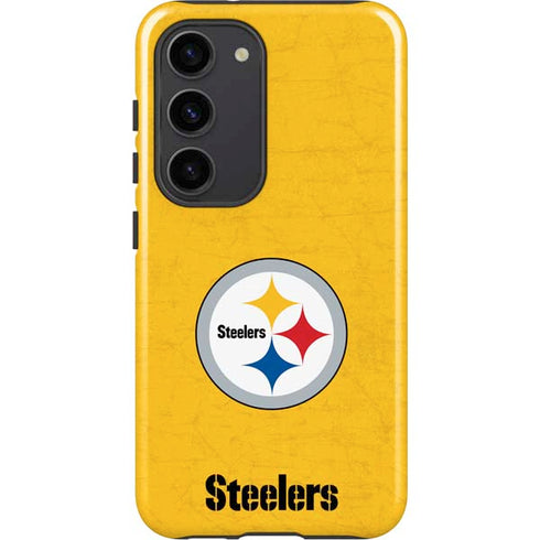 NFL Pittsburgh Steelers - Alternate Distressed Galaxy S23 Pro Case