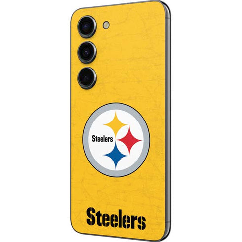 NFL Pittsburgh Steelers - Alternate Distressed Galaxy S23 Skin