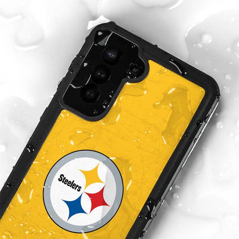 NFL Pittsburgh Steelers - Alternate Distressed Galaxy S23 Waterproof Case