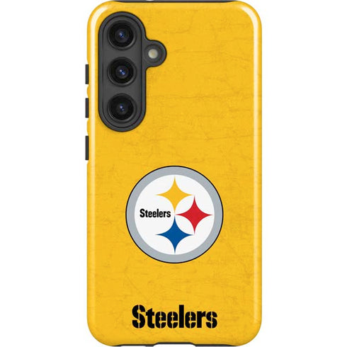 NFL Pittsburgh Steelers - Alternate Distressed Galaxy S24 Impact Case