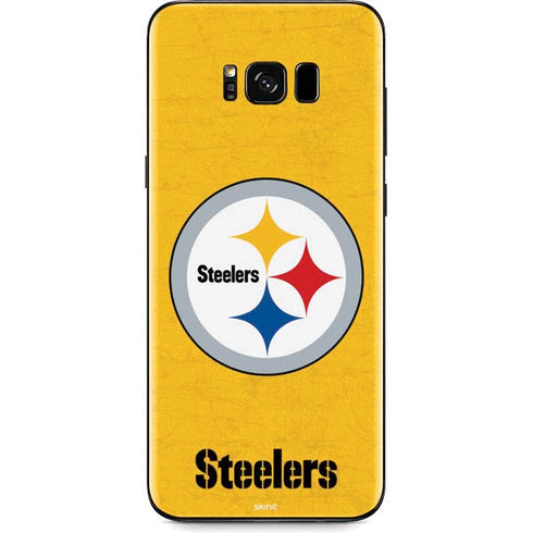 NFL Pittsburgh Steelers - Alternate Distressed Galaxy S8 Plus Skin