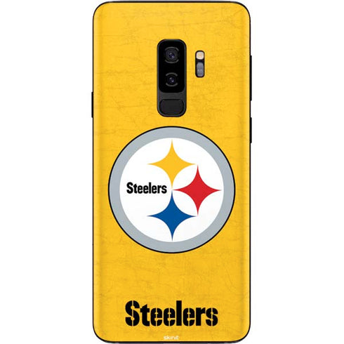 NFL Pittsburgh Steelers - Alternate Distressed Galaxy S9 Plus Skin