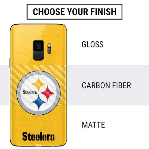 NFL Pittsburgh Steelers - Alternate Distressed Galaxy S9 Skin