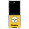 NFL Pittsburgh Steelers - Alternate Distressed Galaxy Z Flip5 5G Clear Case