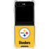 NFL Pittsburgh Steelers - Alternate Distressed Galaxy Z Flip5 5G Clear Case