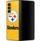 NFL Pittsburgh Steelers - Alternate Distressed Galaxy Z Fold3 5G Skin