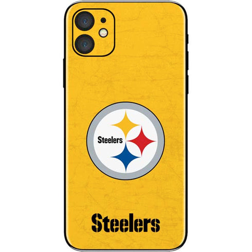 NFL Pittsburgh Steelers - Alternate Distressed iPhone 11 Skin