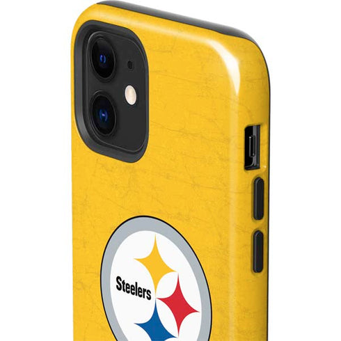NFL Pittsburgh Steelers - Alternate Distressed iPhone 12 Impact Case