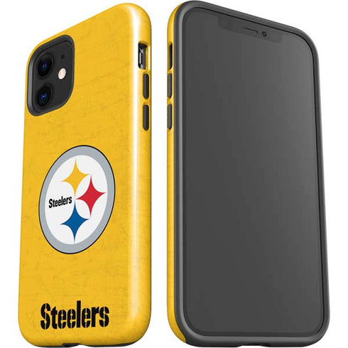 NFL Pittsburgh Steelers - Alternate Distressed iPhone 12 Impact Case