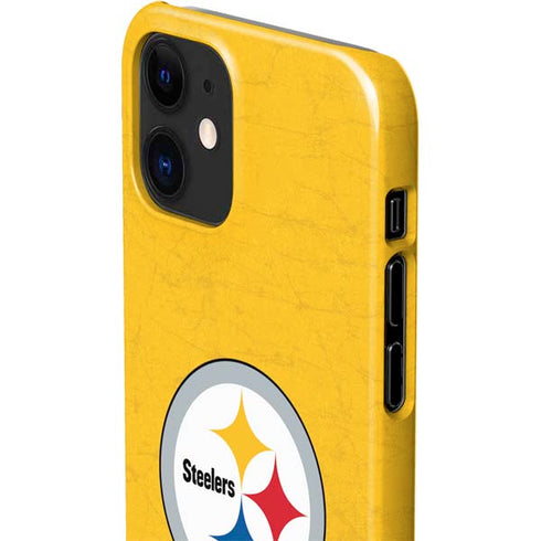 NFL Pittsburgh Steelers - Alternate Distressed iPhone 12 Mini Lite Case