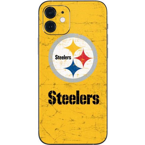NFL Pittsburgh Steelers - Alternate Distressed iPhone 12 Mini Skin