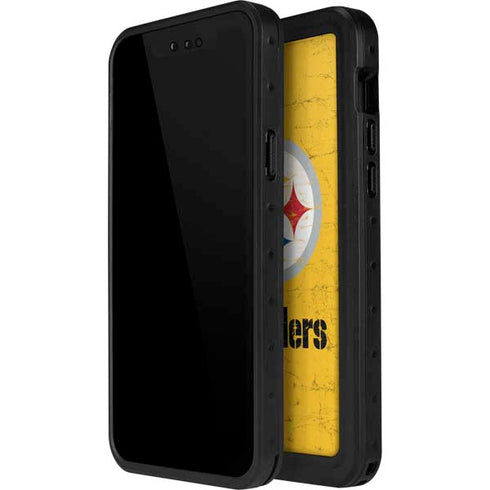 NFL Pittsburgh Steelers - Alternate Distressed iPhone 12 Pro Waterproof Case