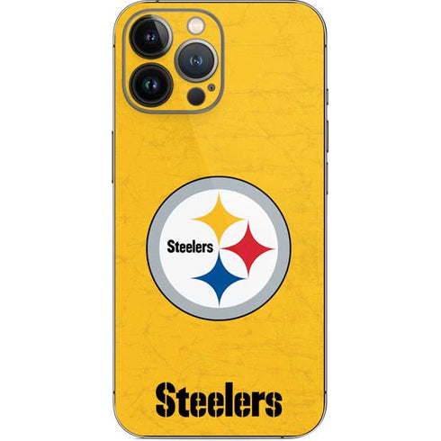 NFL Pittsburgh Steelers - Alternate Distressed iPhone 13 Pro Max Skin