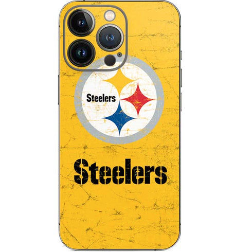 NFL Pittsburgh Steelers - Alternate Distressed iPhone 13 Pro Skin