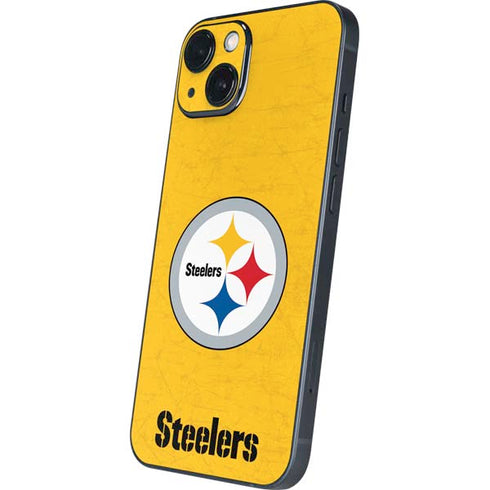 NFL Pittsburgh Steelers - Alternate Distressed iPhone 15 Plus Skin