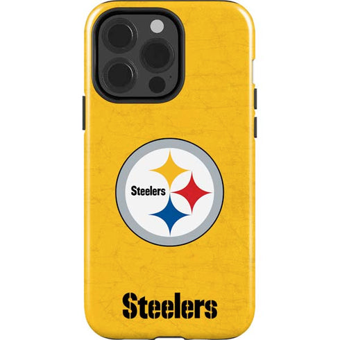 NFL Pittsburgh Steelers - Alternate Distressed iPhone 14 Pro Impact Case