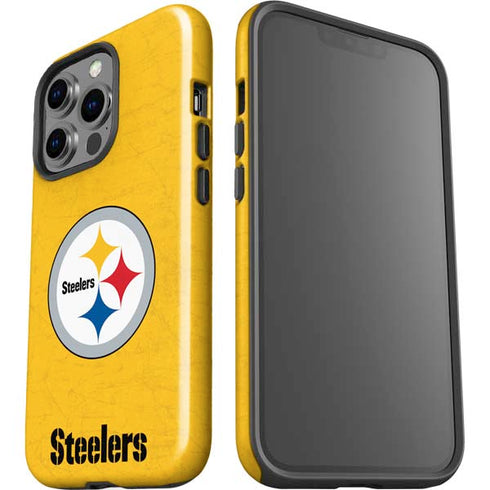 NFL Pittsburgh Steelers - Alternate Distressed iPhone 14 Pro Impact Case