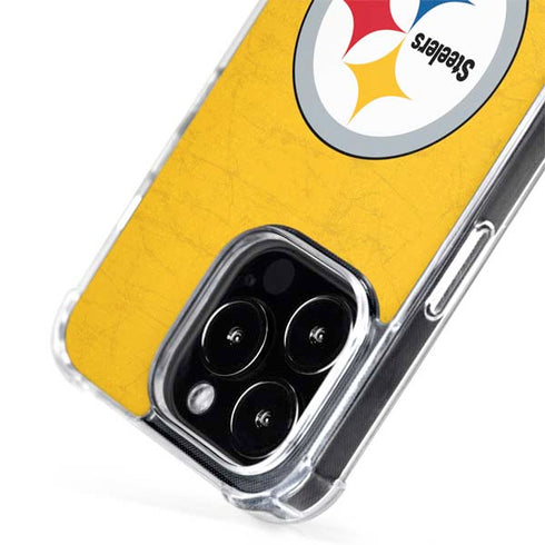NFL Pittsburgh Steelers - Alternate Distressed iPhone 15 Pro MagSafe Case