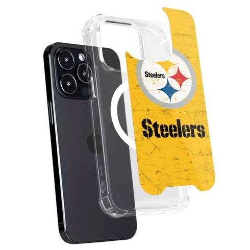 NFL Pittsburgh Steelers - Alternate Distressed iPhone 15 Pro Max MagSafe Case