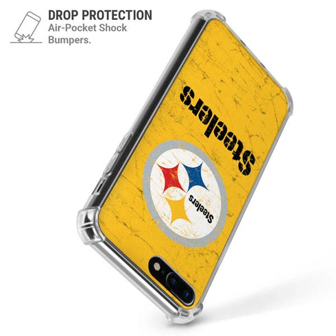 NFL Pittsburgh Steelers - Alternate Distressed iPhone 7/8 Plus Clear Case