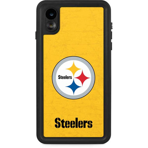 NFL Pittsburgh Steelers - Alternate Distressed iPhone XR Waterproof Case