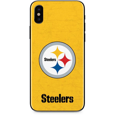 NFL Pittsburgh Steelers - Alternate Distressed iPhone XS Max Skin