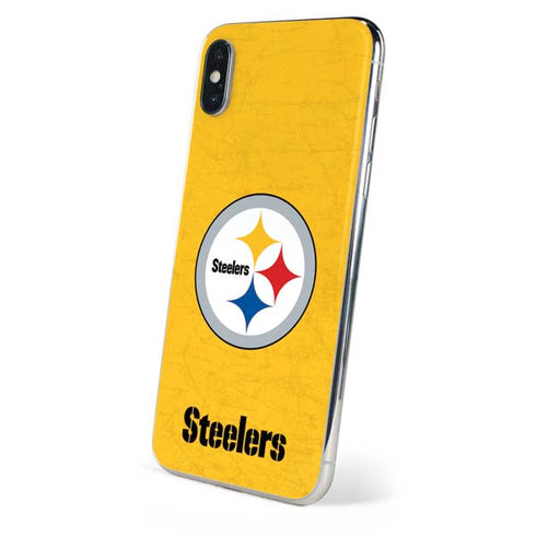 NFL Pittsburgh Steelers - Alternate Distressed iPhone XS Max Skin