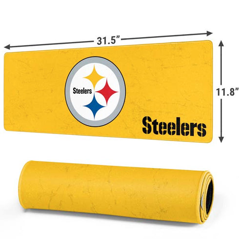 NFL Pittsburgh Steelers - Alternate Distressed Gaming Mouse Pad