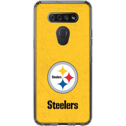 NFL Pittsburgh Steelers - Alternate Distressed LG K51/Q51 Clear Case