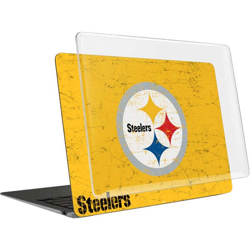 NFL Pittsburgh Steelers - Alternate Distressed MacBook Air 13in (2020) Case plus Skin
