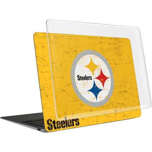 NFL Pittsburgh Steelers - Alternate Distressed MacBook Air 13in M1 (2021) Case plus Skin