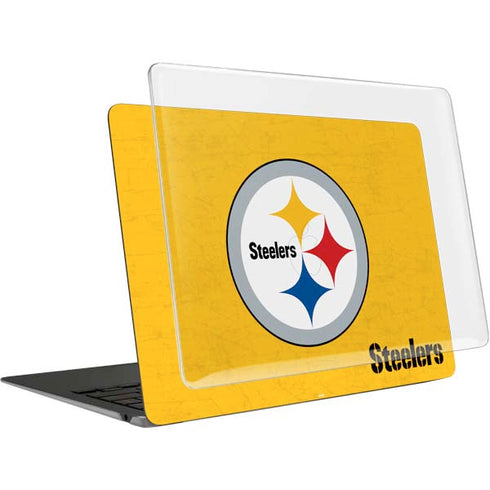 NFL Pittsburgh Steelers - Alternate Distressed MacBook Air 15in (2023-2025) Case plus Skin
